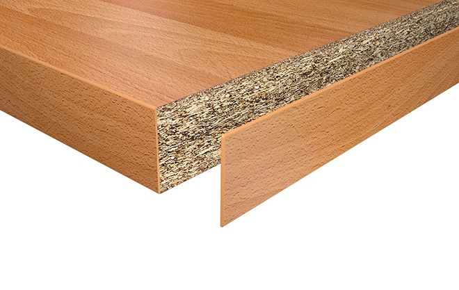 Holz-Dekore mit ABS/3D/Holz-Kante (eckig) bis zu einer Tiefe von 900mm