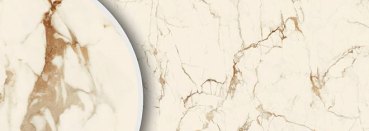 Preview: Dekorbild-Keramik-Calacatta-Creme-satiniert