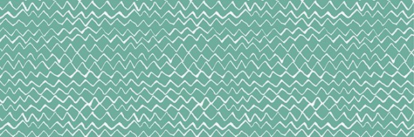 Dekorbild-Freehand-zigzag-mint