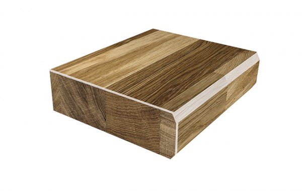 Massivholz Schaubild Kantenbearbeitung gefast 6mm