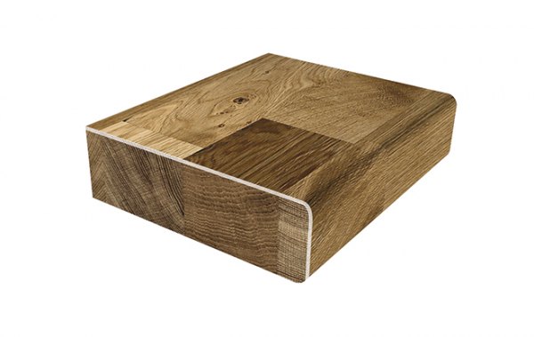 Massivholz Schaubild Kantenbearbeitung doppelrund mit 6mm Radius