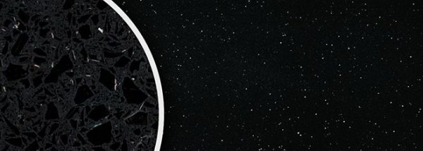 Dekorbild-Quarzstein-Schwarz-Spiegel-poliert